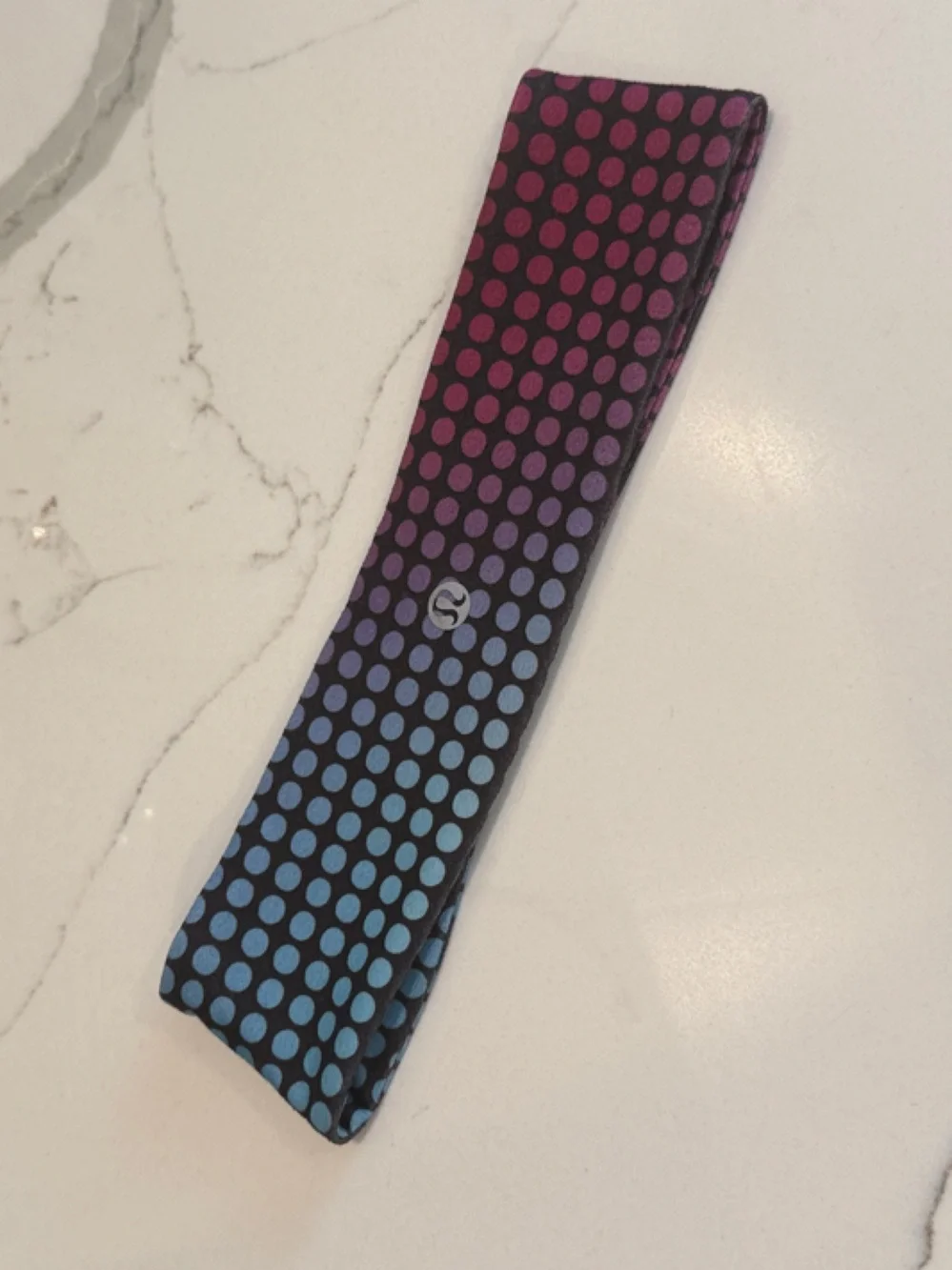 lululemon athletica Gradient Dot Headband in Pink, Purple, Blue